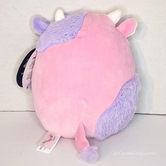 🖤 PATTY 🐄❤️ Select Series Valentine 2024 Pink Purple & Silver Cow Squishmallow - Picture 4 of 6